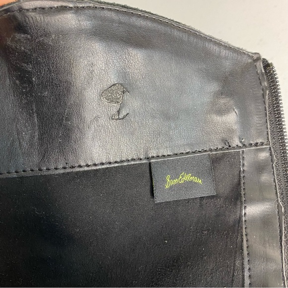 Sam Edelman Penny Black Leather Riding Boots Size 6.5W - Picture 14 of 16